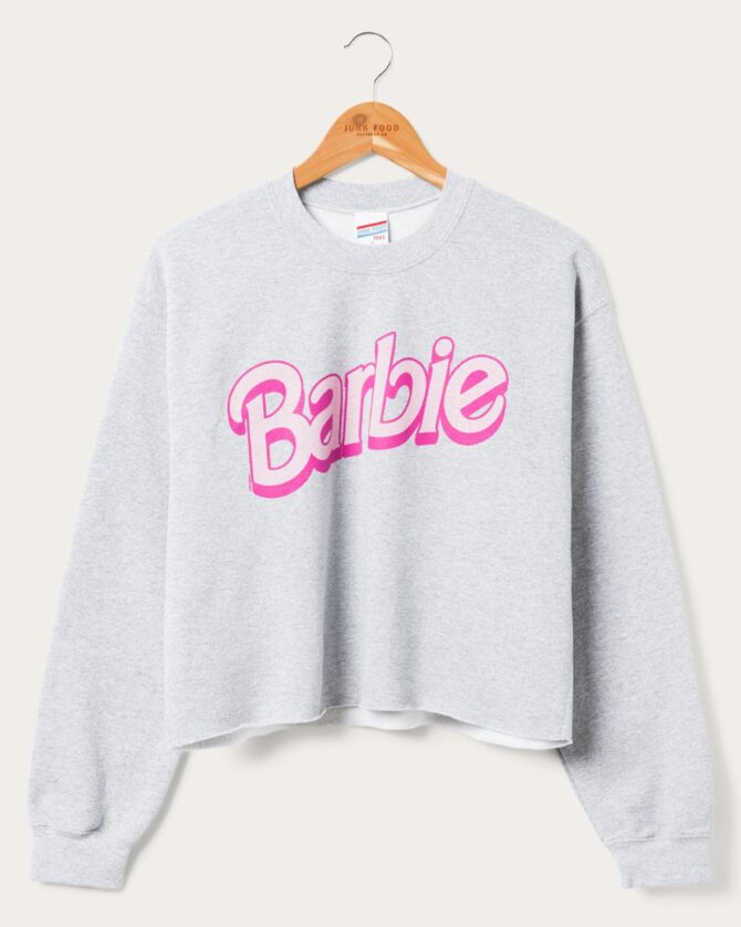 Women's Barbie Flea Market Crop Fleece